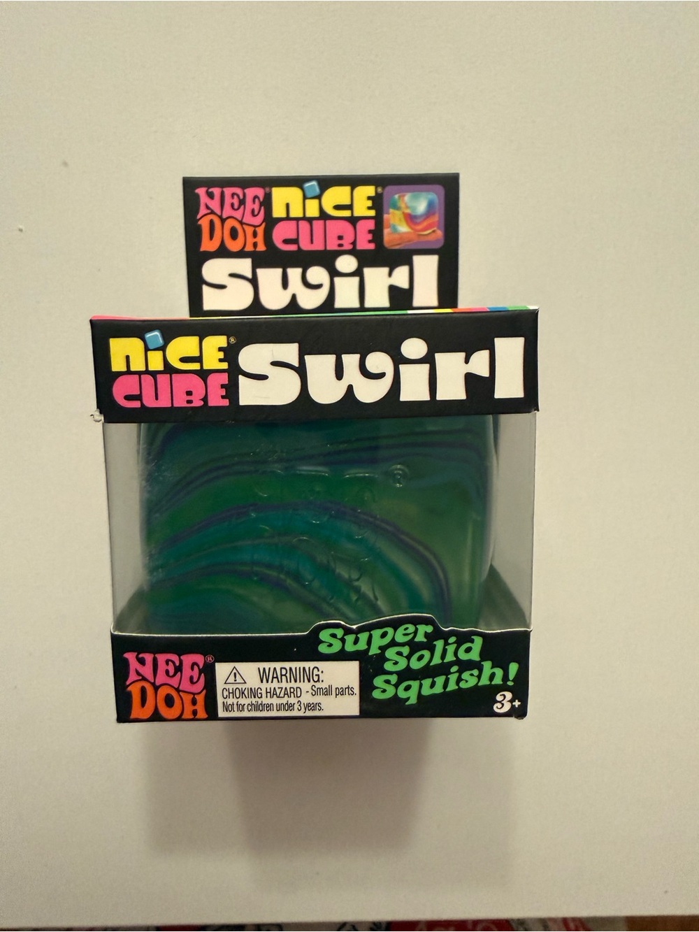 NeeDoh Nice Cube Swirl - Green/Blue 💚💙Swirl